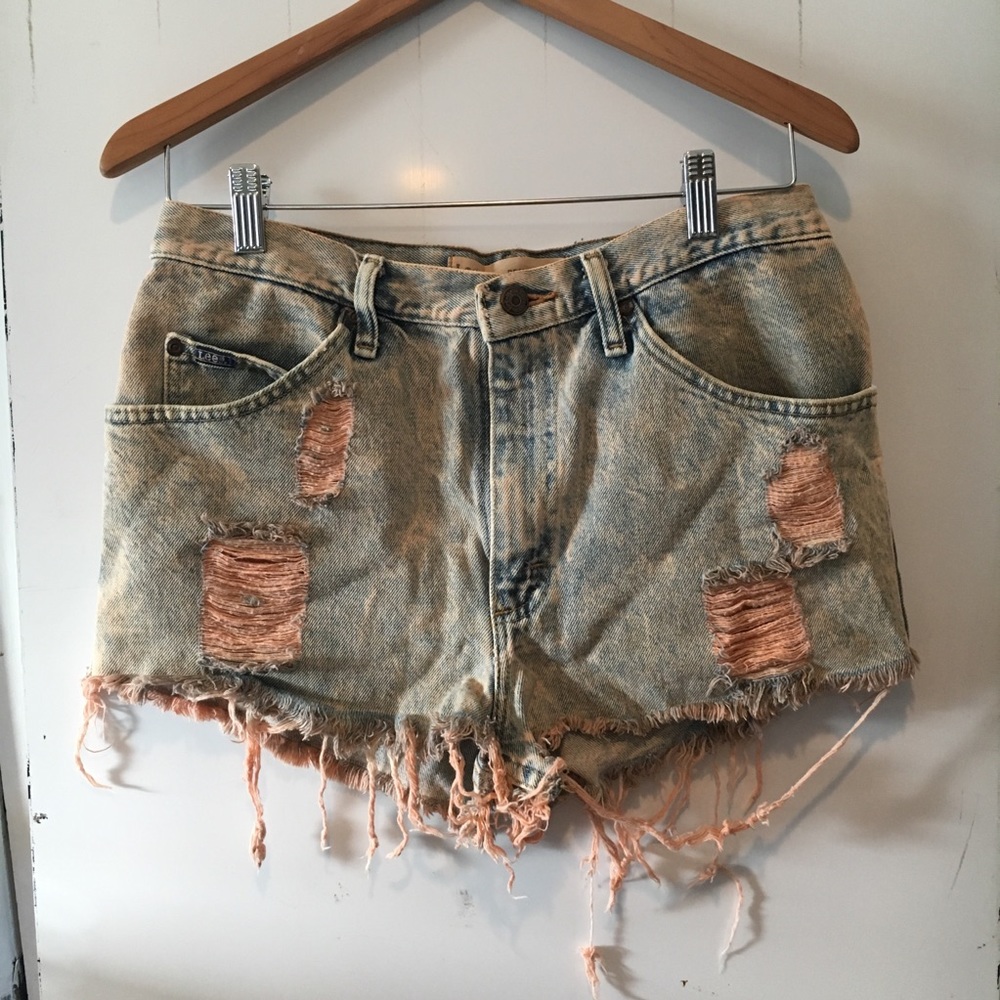 Light Pink Wash Lee Urban Outfitters Denim Shorts